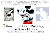 Disney sites - Fra amatorializzazione e mainstream