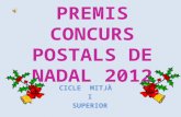 Premis concurs postals de nadal 2012