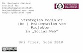 Präsentationsstrategien für (pädagogische) Projekte im Social Web
