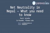 Net neutrality in Nepal - what you need to know