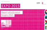 Report social media - Giugno 2015 - Expo 2015