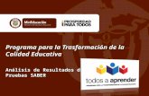 Presentacion analisis Pruebas SABER 2013 IE focalizadas Santander
