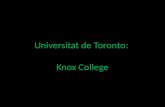 Universitat de Toronto: Knox College
