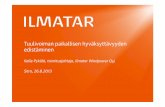 Kalle Pykälä 26.8.2013: Tuulivoiman paikallisen hyväksyttävyyden edistäminen