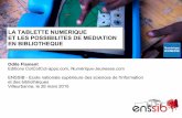 Numérique Jeunesse : La tablette numérique et les possibilités de médiation en bibliothèque - (Enssib, Mars 2015)