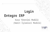 Kasa Yönetimi - Login Entegre ERP