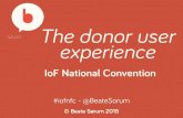 The donor user experience - National Fundraising Convention London 2015