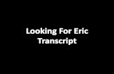 Looking For Eric Transcript