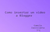 Como insertar un video a blogger