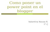 Como poner un power point en el blogger
