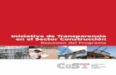 Iniciativa de Transparencia en el Sector Construcción: Resumen del Programa