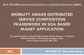Mobility Aware Distributed Service Composition Framework in SOA based MANET Application