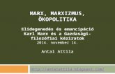 Marx, marxizmus, ökopolitika_Antal Attila