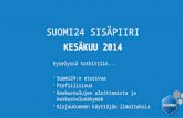 Suomi24 Sisäpiiri kyselyn tulokset Kesäkuu 2014