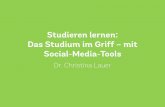 Studieren lernen mit Social-Media-Tools