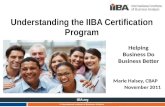 Understanding IIBA Certification Program - November 2011 (short deck)