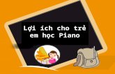 Lợi ích cho trẻ em học piano