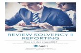 Brochure review solvency II reporting