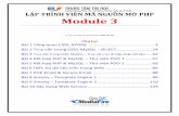 Lap Trinh Vien Ma Nguon Mo PHP - Module 3