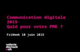 Communication digitale 2015 - Quid de votre PME ?