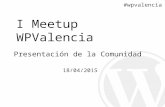 WPValencia - Presentación de la Comunidad