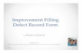 Improvement of defect record