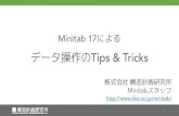 Minitab 17によるデータ操作のTips & Tricks