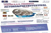 Locandina actors&poetry festival 4th edition
