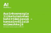 Aurinkoenergia liiketoiminnan kehittämisessä - Heli Nissilä 22042015