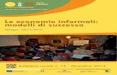 Bollettino Rurale 15: Economie informali: modelli di successo