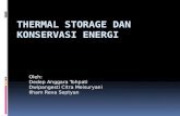 Thermal storage dan konservasi energi