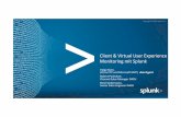 Client & Virtual User Experience Monitoring mit Splunk
