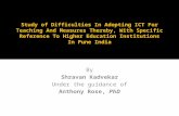 ICT Adoption Model for Higher Education Institutions (ICT for Teaching & Research)