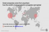 Great companies come from anywhere:  how the world’s most successful companies went global