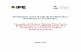 Reporte final - Votos de Mexicanos en el extranjero - IFE