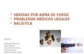 Heridas por arma de fuego Medicina Legal
