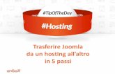 Hosting: trasferire Joomla da un hosting all'altro   #TipOfThaDay