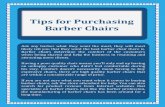 Tips for Purchasing Barber Chairs