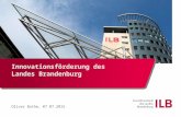 Innovationsförderung des Landes Brandenburg