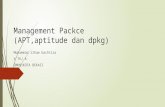 Managament package(apt,aptitude, dpkg)