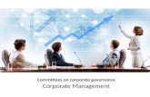 Committees on corporate governance - corporate management - Strategic Management - Manu Melwin Joy