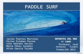 Paddle surf