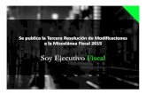 Se publica la Tercera Resolución de Modificaciones a la Miscelánea Fiscal 2015