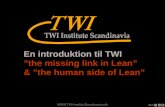 En Introduktion til Training Within Industry (TWI)