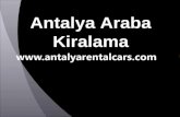 Antalya araba kiralama
