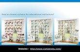 How to choose curtains for educational institutions