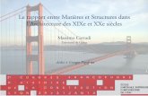 Le rapport entre Matière et Structures dans l’Architecture des XIXe et XXe siècles