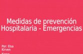 Medidas de prevención hospitalaria - Emergencias