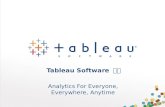 태블로소프트웨어(Tableau Software) 소개