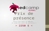EdCamp Québec 2015 - Présentation des prix de présence